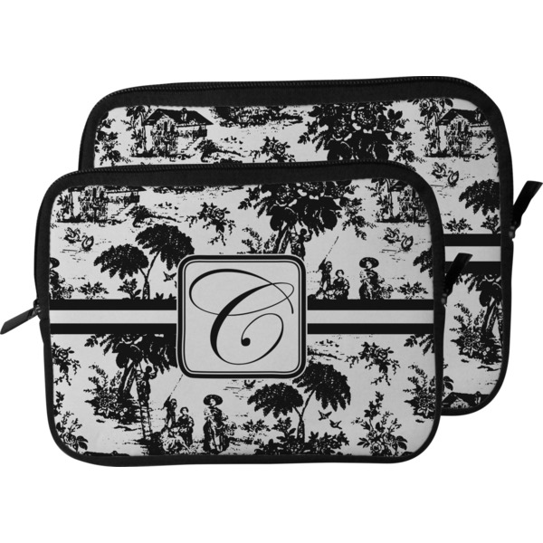 Toile Laptop Sleeve (Size Comparison)