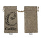 Toile Large Burlap Gift Bags - Front Approval