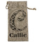 Toile Large Burlap Gift Bag - Front (Personalized)