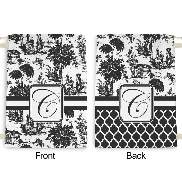 Toile Large Laundry Bag - Front & Back View