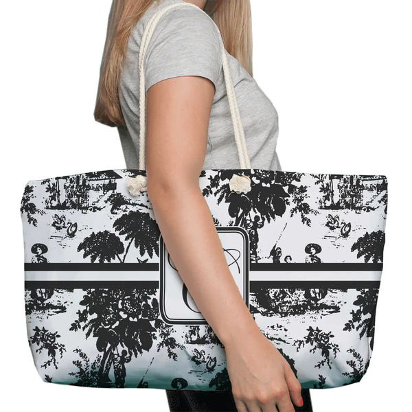 Toile Large Rope Tote Bag - In Context View