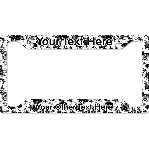 Custom Toile License Plate Frame (Personalized)