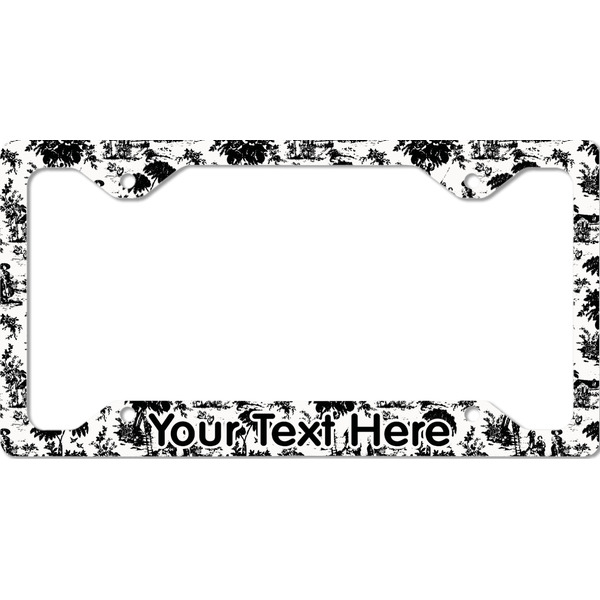 Custom Toile License Plate Frame - Style C (Personalized)