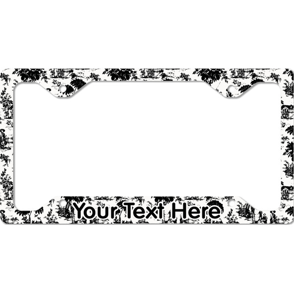 Toile License Plate Frame - Style C
