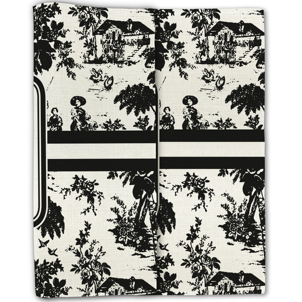 Toile Linen Placemat - Folded Half (double sided)