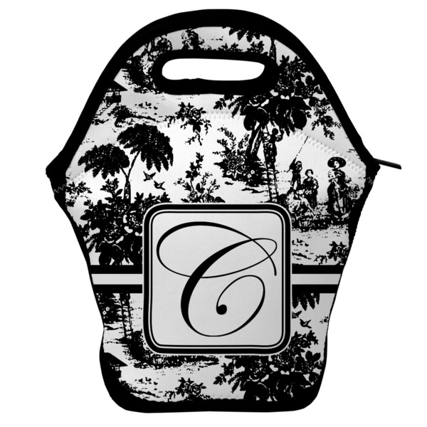 Custom Toile Lunch Bag w/ Initial