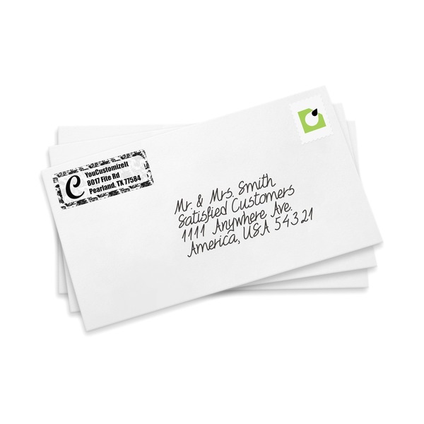Toile Mailing Label on Envelopes