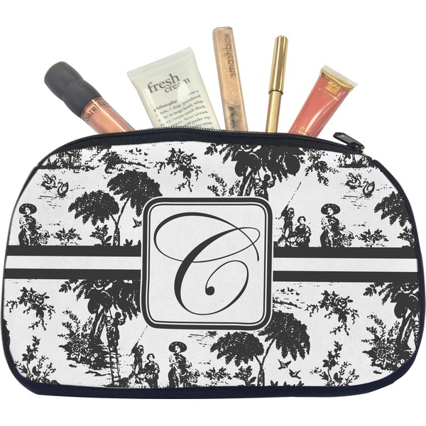 Custom Toile Makeup / Cosmetic Bag - Medium (Personalized)