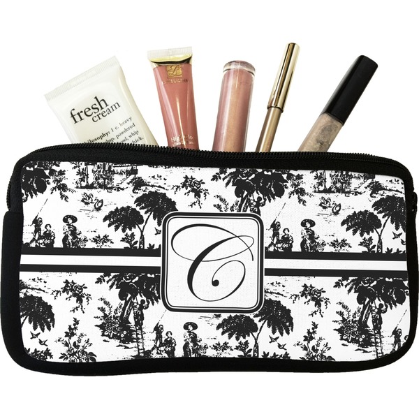 Custom Toile Makeup / Cosmetic Bag - Small (Personalized)