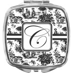 Toile Compact Makeup Mirror (Personalized)