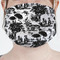 Toile Mask - Pleated (new) Front View on Girl