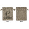 Toile Medium Burlap Gift Bag - Front Approval
