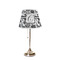 Toile Poly Film Empire Lampshade - On Stand