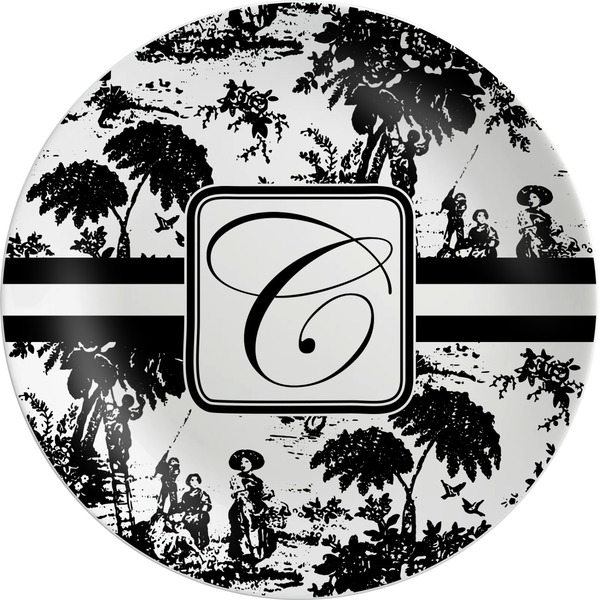 Custom Toile Melamine Salad Plate - 8" (Personalized)