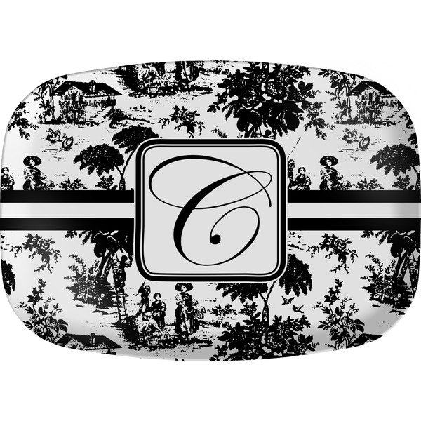 Custom Toile Melamine Platter (Personalized)