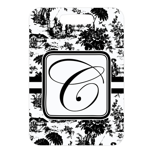 Toile Metal Luggage Tag - Front Without Strap