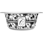 Toile Stainless Steel Dog Bowl (Personalized)