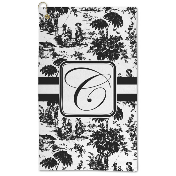 Custom Toile Microfiber Golf Towel - Large (Personalized)