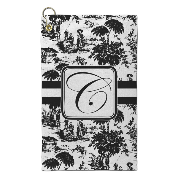 Custom Toile Microfiber Golf Towel - Small (Personalized)