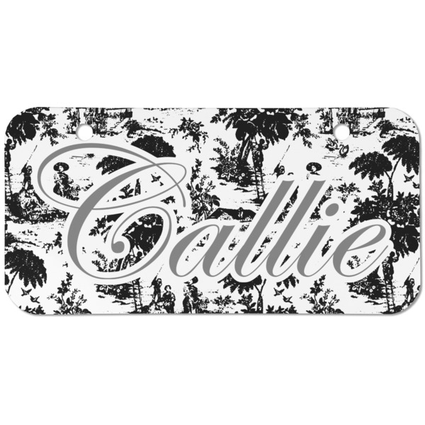 Custom Toile Mini/Bicycle License Plate (2 Holes) (Personalized)