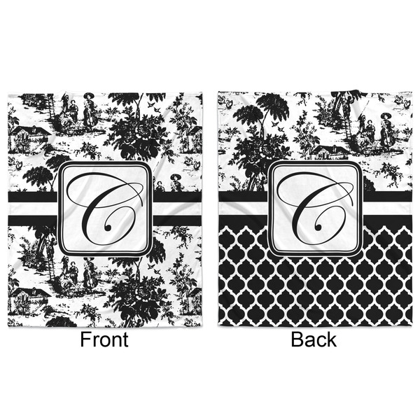 Toile Minky Blanket - 50"x60" - Double Sided - Front & Back