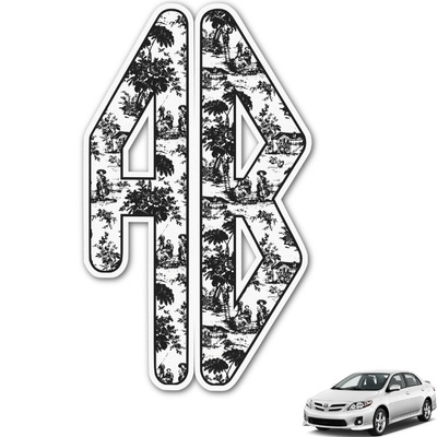 Toile Monogram Car Decal (Personalized)