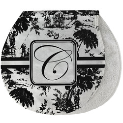 Toile Burp Pad - Velour w/ Initial