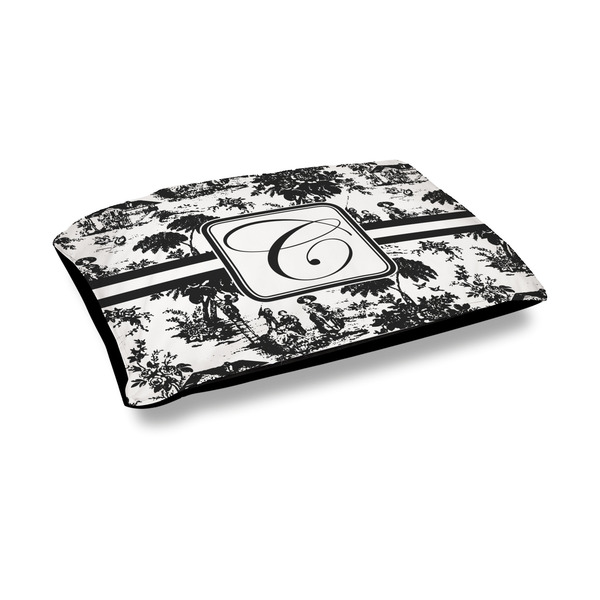 Custom Toile Outdoor Dog Bed - Medium (Personalized)