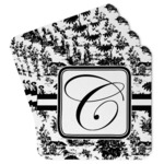 Toile Paper Coasters w/ Initial