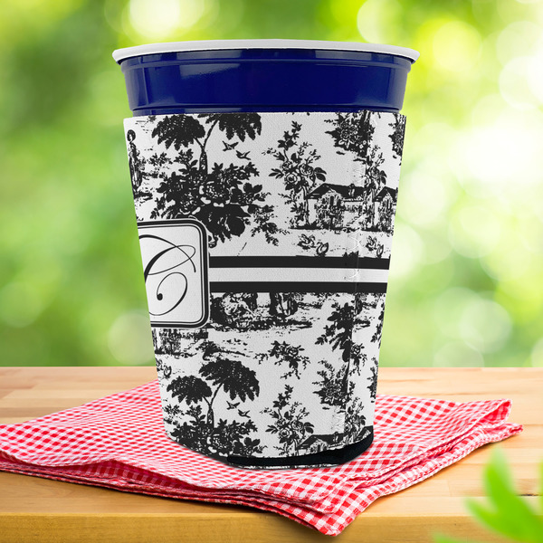 Toile Party Cup Sleeves - with bottom - Lifestyle
