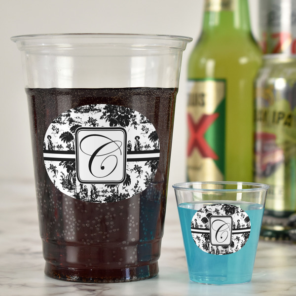 Toile Party Cups - 16oz - In Context