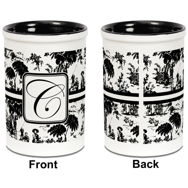 Toile Pencil Holder - Black - approval