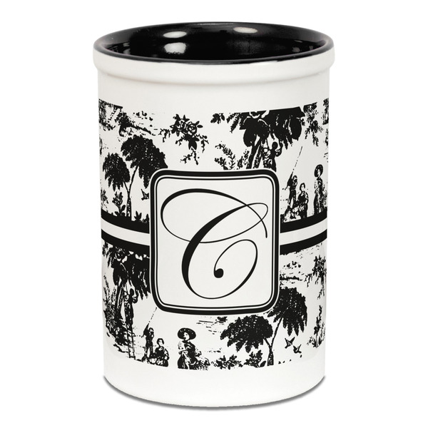 Toile Pencil Holder - Black