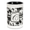 Toile Ceramic Pencil Holders - Black