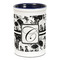 Toile Ceramic Pencil Holders - Blue
