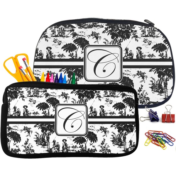 Toile Pencil / School Supplies Bags Small and Medium