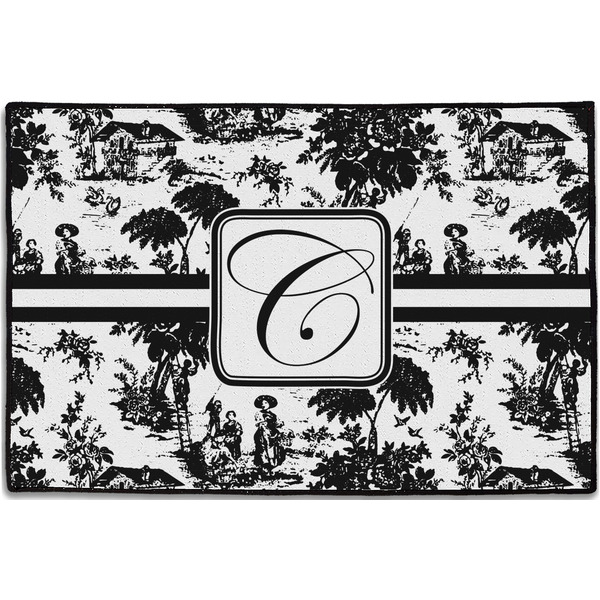 Custom Toile Door Mat - 36"x24" (Personalized)