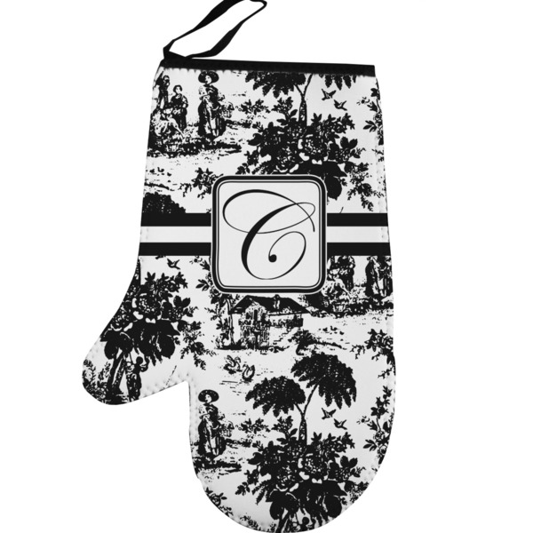 Toile Personalized Oven Mitt - Left