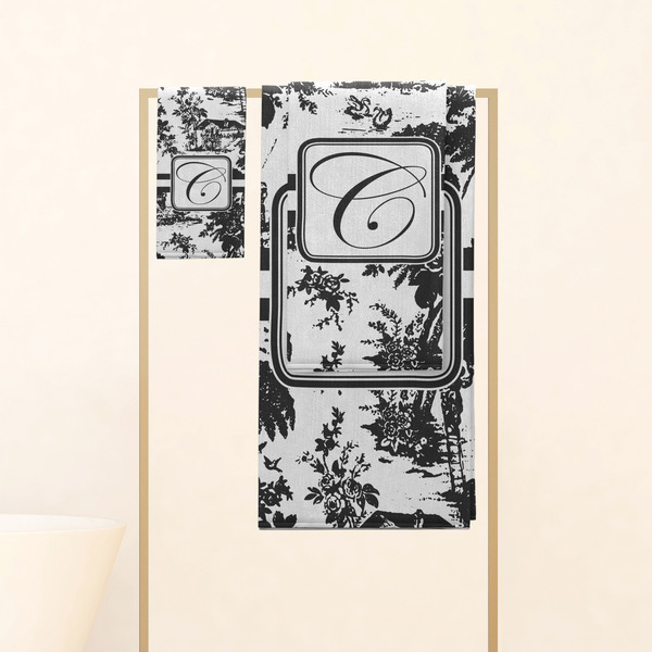 Toile Personalized Towel Set