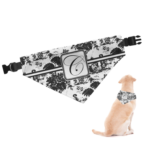 Custom Toile Dog Bandana - XLarge (Personalized)