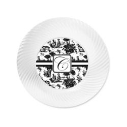 Toile Plastic Party Appetizer & Dessert Plates - 6" (Personalized)