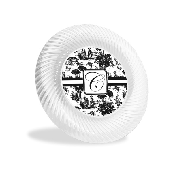 Custom Toile Plastic Party Appetizer & Dessert Plates - 6" (Personalized)