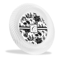 Toile Plastic Party Dinner Plates - 10" (Personalized)