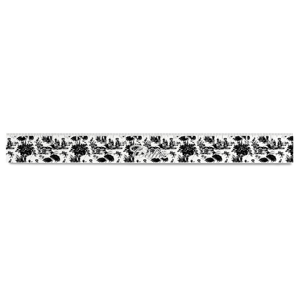 Toile Plastic Ruler - 12" - FRONT