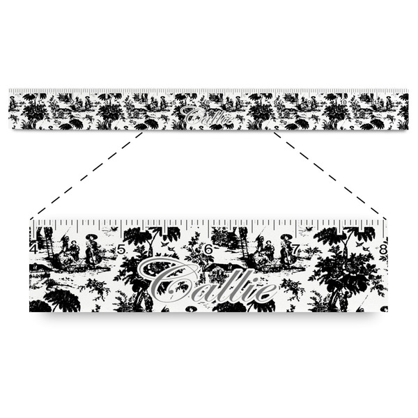 Custom Toile Plastic Ruler - 12" (Personalized)