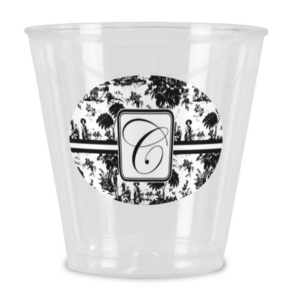 Custom Toile Plastic Shot Glass (Personalized)