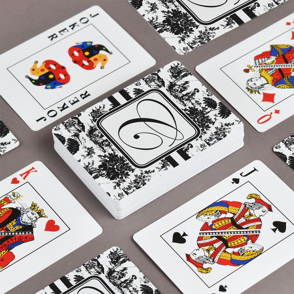 Toile Playing Cards - Front & Back View