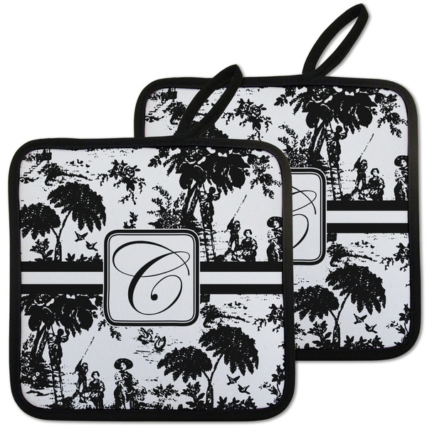 Toile Pot Holders - Set of 2 MAIN