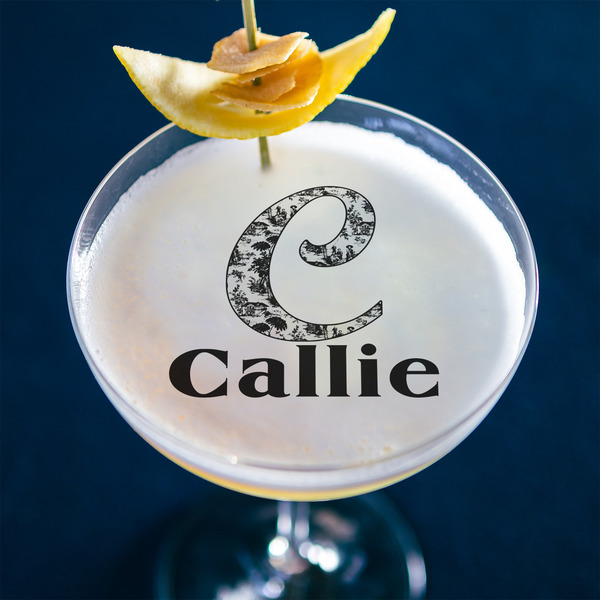 Toile Printed Drink Topper - XLarge - In Context