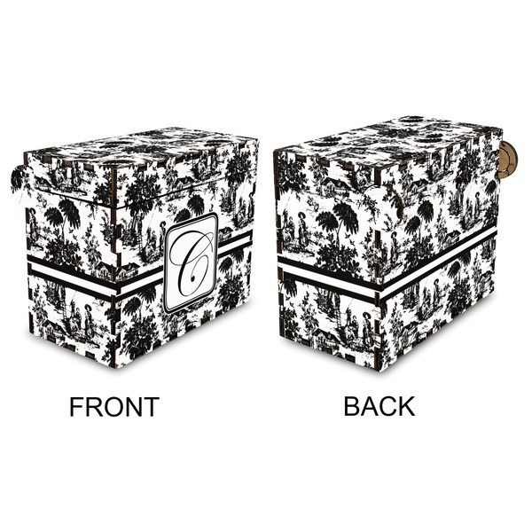 Toile Recipe Box - Full Color - Approval